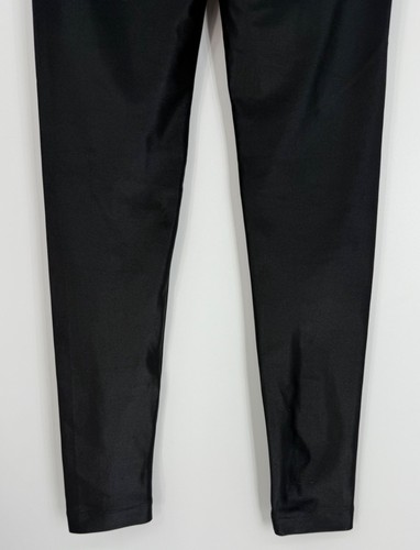 Koral Black Shiny High Waist Sexy Casual Athletic Athleisure Wear Leggings - Picture 5 of 14