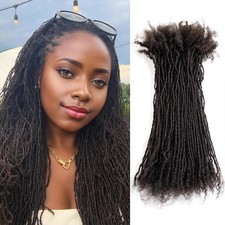 DAIXI Handmade Interlocking Sisterlocks Curly Tips 100 Real Human Hair Micro