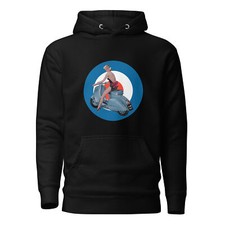 Sudadera con Capucha Unisex Retro Scootering Pin-up Mods Scooters Polar Punk Ska