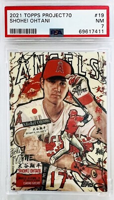 2021 Topps Project 70 Shohei Ohtani By Tyson Beck #19 PSA 7