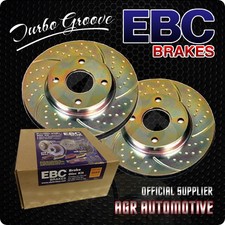 EBC TURBO GROOVE REAR DISCS GD728 FOR SUBARU LEGACY 2.0 1998-03