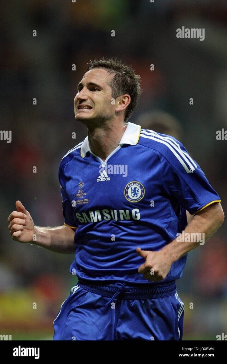 MEN'S FC CHELSEA 2007/2008 LAMPARD #8 UEFA SOCCER FOOTBALL SHIRT