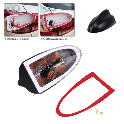 Car Shark Fin Style FM/AM Radio Antenna Signal Aerial Decorative Cover-25 Colors - Bild 10 von 36
