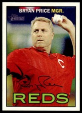 2016 Topps Heritage #275 Bryan Price Cincinnati Reds Baseball Manager