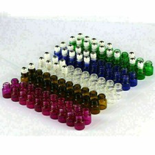 New 100pcs 1ml 2ml Empty Glass Roll on Bottle Roller Ball Essential Oil Bottles