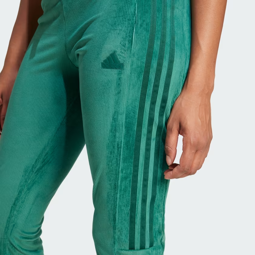 ★★Adairs★★ Tiro Cut 3S Velour Flared Leggings Lavender I Tiro Cut 3-Stripes Stretchy Velour Flared Leggings - Purple