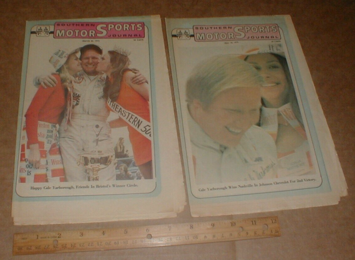 Cale Yarborough VTG 1973 Southern Motor Sports Journal Newspaper Lot