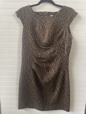 Calvin Klein NWOT Women's Size 8 Multi-Brown Dress