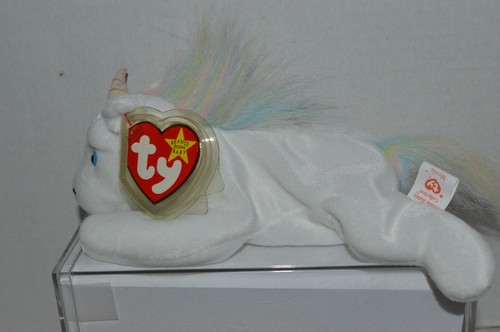 Ty Beanie Baby~#4007~5th Gen~Mystic~Unicorn~Rainbow Mane~Good Tag~Trade Card~NB - Picture 2 of 3