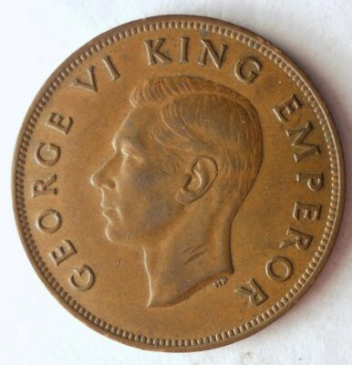 1942 NEW ZEALAND PENNY - AU - Excellent Collectible Coin - FREE