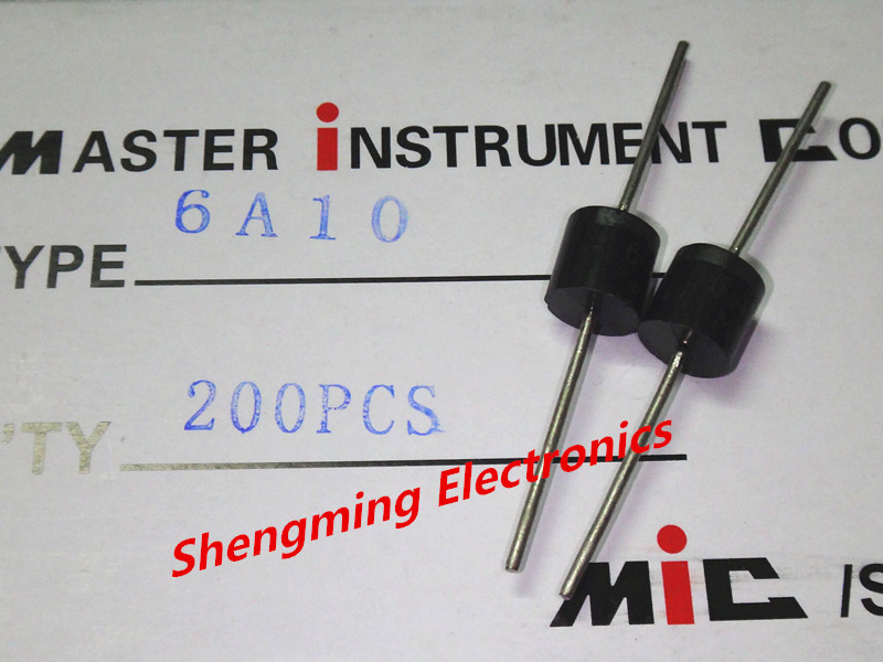 200PCS 6A10 6A 1000V High-power rectifier diode | eBay