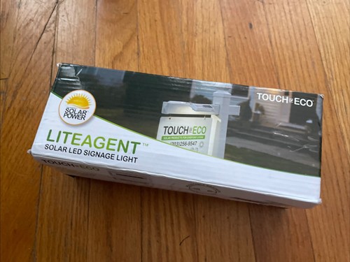 LITEAGENT Solar Dual Sided LED Post Light for Real Estate Signs Read Description