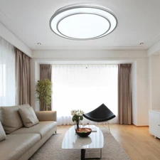 Dimmable LED Ceiling Light Flush Mount Kitchen Lamp Home Fixture 48W with Remote