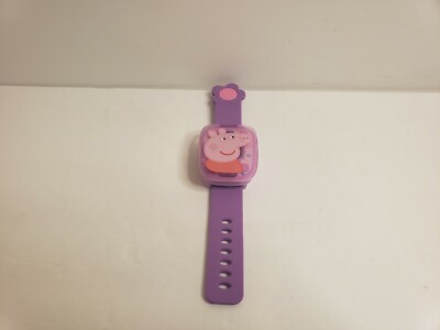 VTech Peppa Pig Learning Watch Adjustable Wrist Band Purple