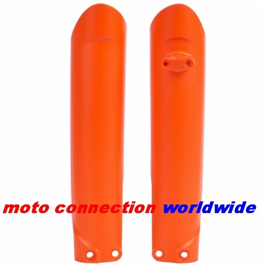 POLISPORT LOWER FORK GUARDS ORANGE KTM SX125 SX150 SX250 SXF250 SXF350