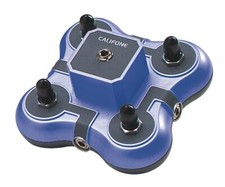 Califone 1114BL 4-Position Mini Stereo Jackbox, Blue, 3.5mm Stereo Plug