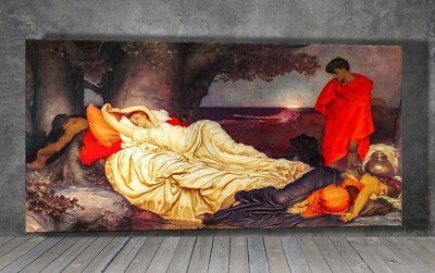 Frederic Leighton – Cymon And Iphigenia – Tirage D'art Sur Toile Encadré (1697)