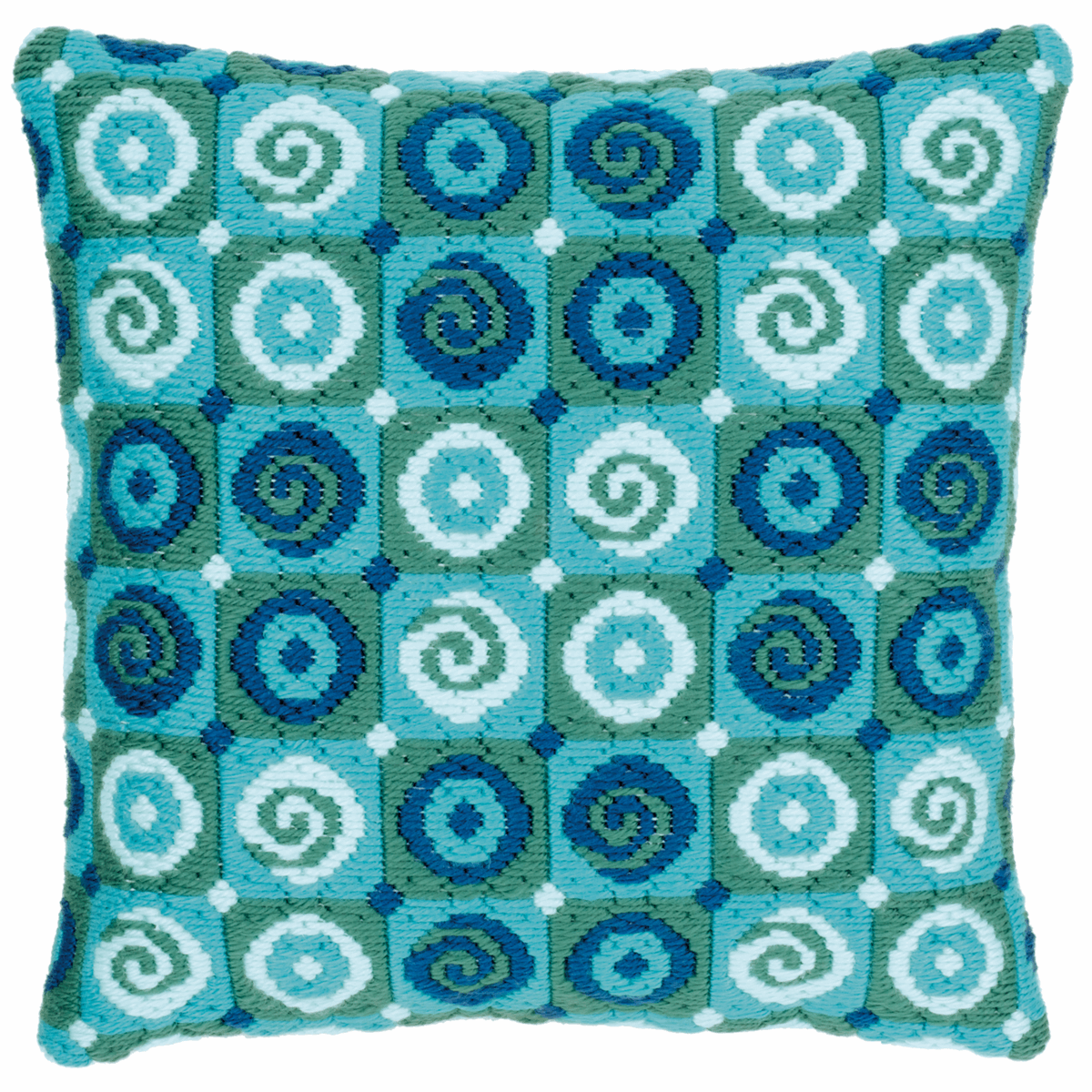 Vervaco Long Stitch Cushion Swirls - Image 2