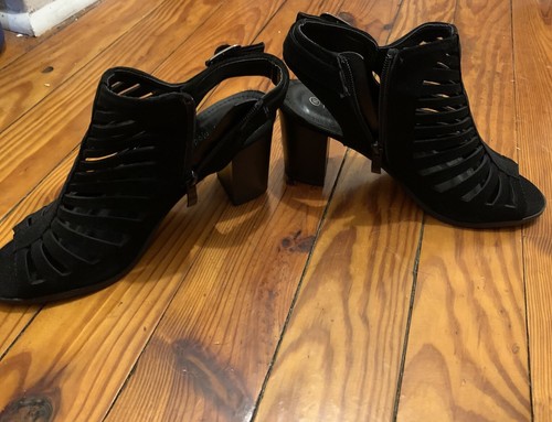 Open Toe Heel Ankle Strap Bootie Sandal Shoes - Picture 4 of 4