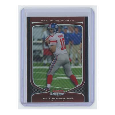 2009 Bowman Chrome Refractor Eli Manning Giants #3