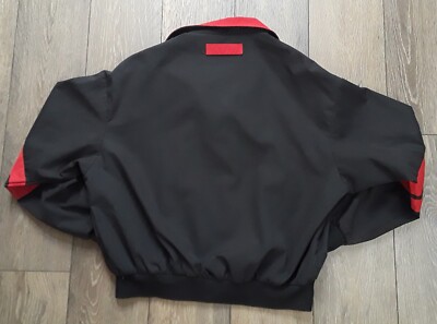 Vintage Winston Racing Team Nascar Black Red Jacket Mens XLarge | eBay