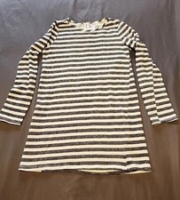 Alya Women Gray Striped Casual Dress