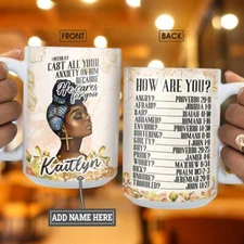 BW How Are You Bible Personalized Full Color Ceramic Novelty Mug Gifts