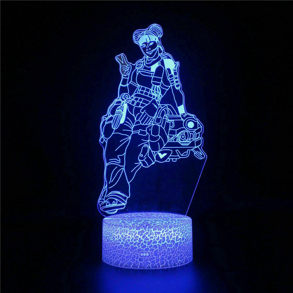 Apex Legends Lifeline 3D illusion LED Night light Table Desk Lamp Gift 7 Color