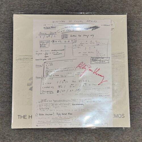 PJ Harvey - Hope Six Demolition Project Demos LP & Hand Signed Lyric Sheet Litho - Afbeelding 1 van 2