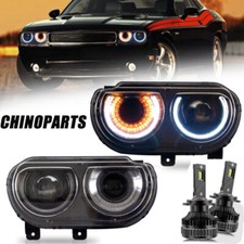 VLAND Scheinwerfer Für 2008-2014 Dodge Challenger SE R/T SRT Paar+Bulbs Kits VLAND Scheinwerfer Für 2008-2014 Dodge Challenger SE R/T SRT Paar+Bulbs Kits