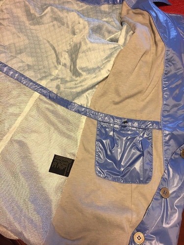 New Rainforest Raincoat Blue Size M Retail $325.00 - Picture 11 of 12