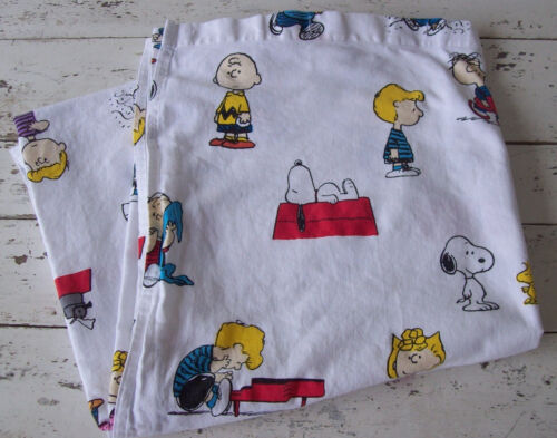 Peanuts Shower Curtain~Charley Brown~Snoopy~Woodstock~66x72~100% Cotton