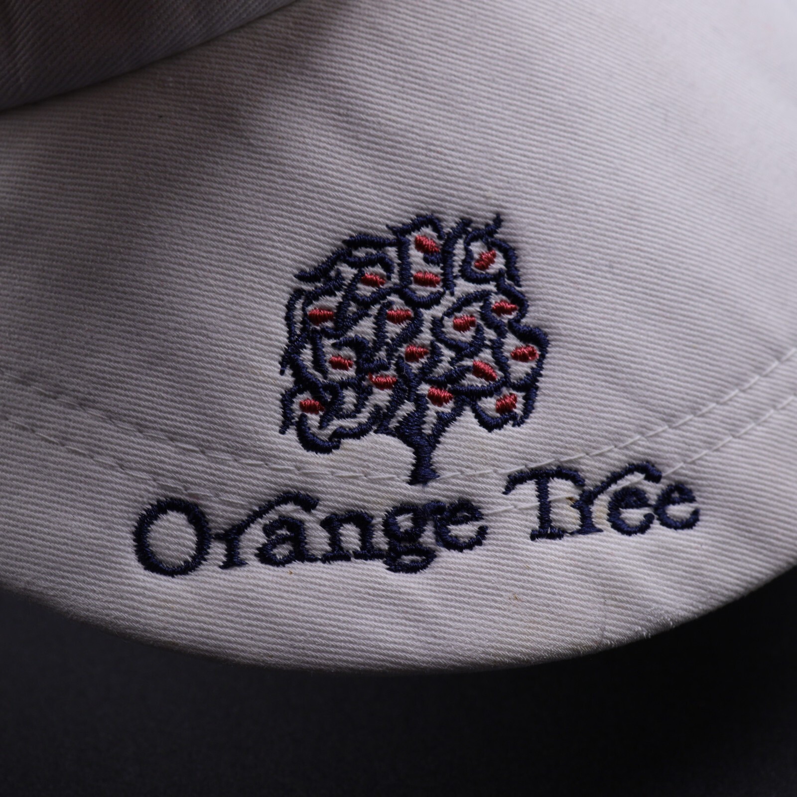 Orange Tree Visor Hat Cap Strap Back White Baseba… - image 3