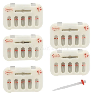 YABANGBANG 5 Box PERNI IN FIBRA DI VETRO Dentista Fiber Post Resin Screw Thread Drill RED