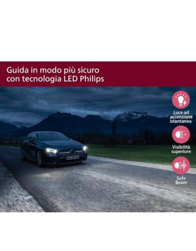 Philips Ultinon Access LED Lampadina Fari Auto (H7), Ultra-Compact Direct-Fit, + - Foto 5 di 8