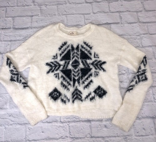 HOLLISTER Womens Super Fuzzy Soft Crop 