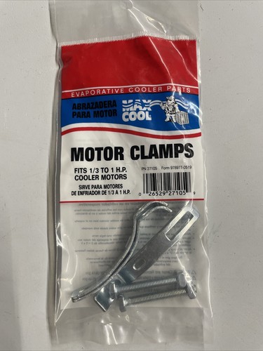 5 Pk- Motor Clamps for Evaporative Cooler/Swamp Coolers Box - 1/3 To 1 H.P - Foto 1 di 4