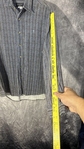 Guess Multicolor Soft Cotton Long Sleeve Button Up Men’s Size XL New Tags - Picture 10 of 12