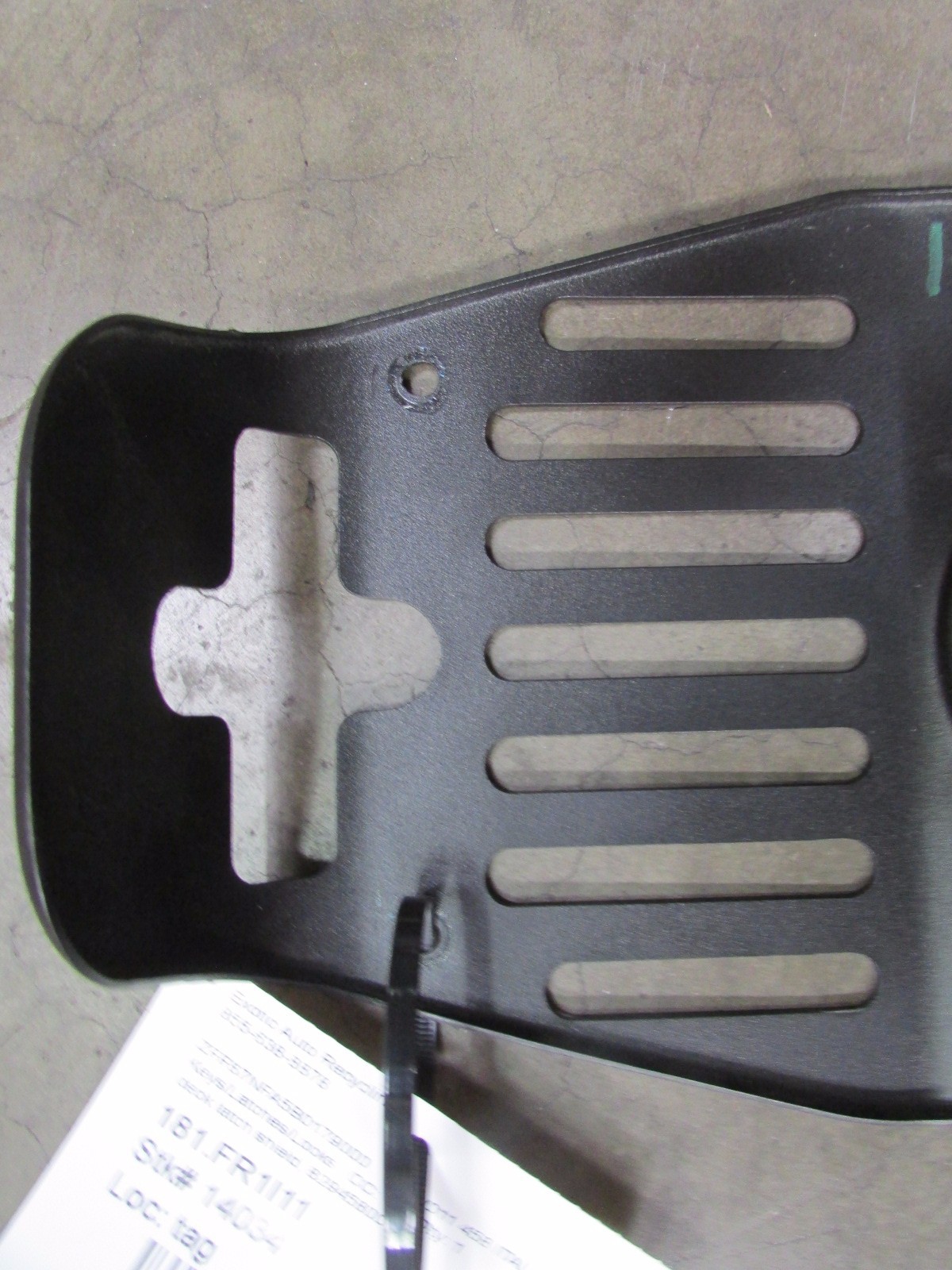 Ferrari 458, Deck Lid Latch Shield Cover, Used, P/N 82945800