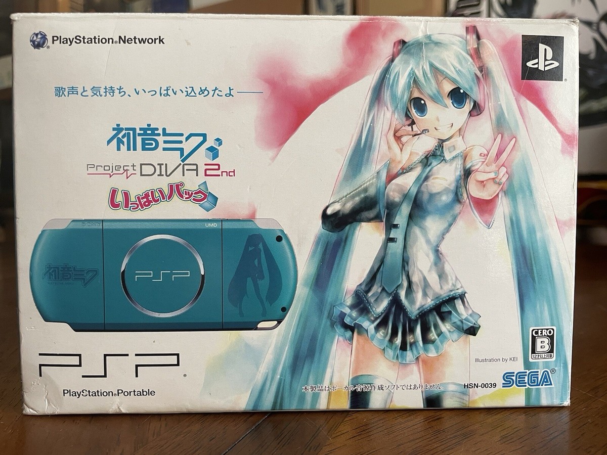 Sony PSP 3000 Console Hatsune Miku Project DIVA 2nd Ippai Sony PSP 3000 Console Hatsune Miku Project DIVA 2nd Ippai