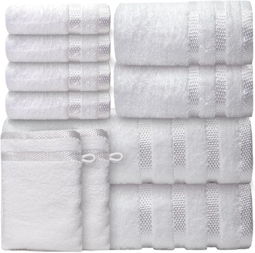 Casabella Luxury Bath Towel Set- 10 Piece Towels for Bathroom 100% Cotton - Picture 18 of 18