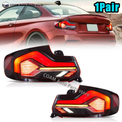 LED Taillights For 2014-2021 BMW 2 Series M2 F87 F22 F23 Sequential Rear Lamp
