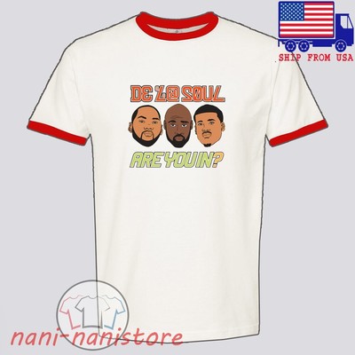 De La Soul Are You In Men's Ringer Red Size S-3XL