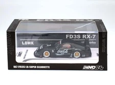 Inno64 1:644 Mazda RX7 (FD3S) LB-WORKS Super Silhouette Black IN64-LBWK-RX7-01