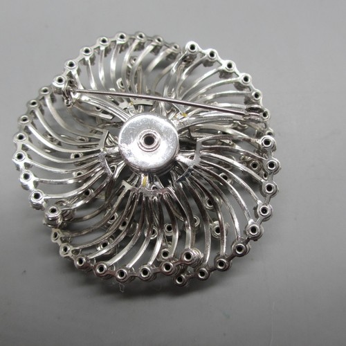 Vintage Brooch Lot of 5 Rhinestone Spiral Snowflake Bell Teardrop Blue Clear - Bild 4 von 18