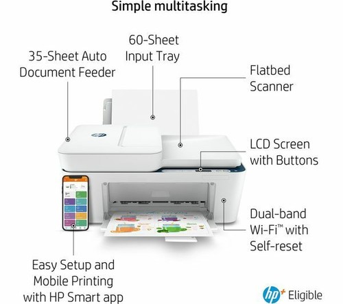 HP DeskJet Plus 4220e All-in-One Wireless Inkjet Printer with HP Plus AIO - 第 6/9 張圖片
