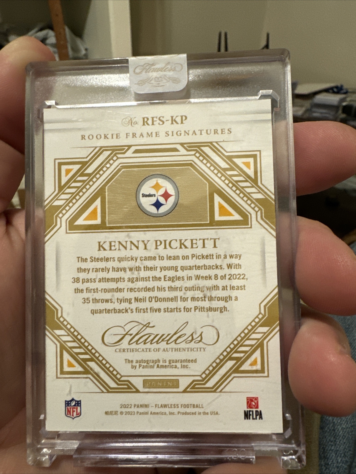 2022 panini flawless kenny pickett auto eBay