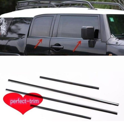 FIT For Toyota FJ Cruiser 2007-2021 black Bottom Window Frame Sill Trim Cover - 第 1/4 張圖片