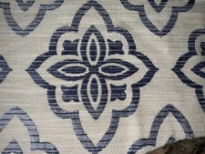 GORGEOUS BRUNSCHWIG&FILS VALANCE~BLUE&IVORY~CHENILLE 50”W