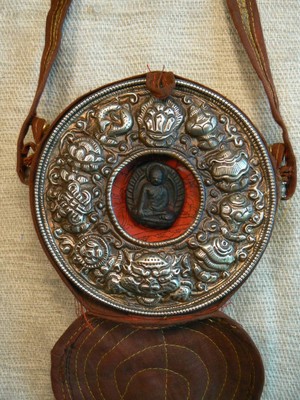 tibetan box ghau autel Buddha Shakyamuni portable altar shrine altare